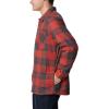Columbia Mens Cornell Woods Fleece Lined Shirt Jacket(Warp Red/Delta Woodsman Tartan)