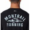 Columbia Mens Endless Trail Running Tech Tee(Black/Pale Blue Montrail Graphic)