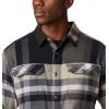 Columbia Mens Flare Gun Stretch Flannel(Black Big Check Plaid)