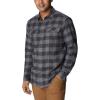 Columbia Mens Flare Gun Stretch Flannel(City Grey Twill Buffalo Check)