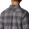 Columbia Mens Flare Gun Stretch Flannel(City Grey Twill Buffalo Check-legacy)