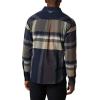 Columbia Mens Flare Gun Stretch Flannel(Collegiate Navy Big Check Plaid)