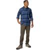 Columbia Mens Flare Gun Stretch Flannel(Collegiate Navy River Crossing Plaid)