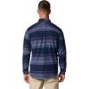 Columbia Mens Flare Gun Stretch Flannel(Collegiate Navy Vista Stripe)