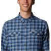 Columbia Mens Flare Gun Stretch Flannel(Dark Mountain Gradient Check)