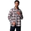 Columbia Mens Flare Gun Stretch Flannel(Dark Stone Trails Edge Plaid)