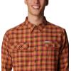 Columbia Mens Flare Gun Stretch Flannel(Elderberry Gradient Check)