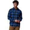 Columbia Mens Flare Gun Stretch Flannel(Mountain Blue Trails Edge Plaid)