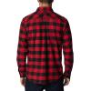 Columbia Mens Flare Gun Stretch Flannel(Mountain Red Twill Buffalo Check)