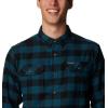 Columbia Mens Flare Gun Stretch Flannel(Night Wave Buffalo Check)