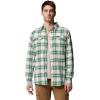 Columbia Mens Flare Gun Stretch Flannel(Rain Forest Two Lane Tartan)
