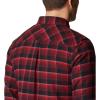 Columbia Mens Flare Gun Stretch Flannel(Red Jasper Shadow Plaid)