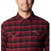 Columbia Mens Flare Gun Stretch Flannel(Red Jasper Shadow Plaid)
