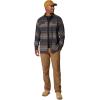 Columbia Mens Flare Gun Stretch Flannel(Shark Vista Stripe)