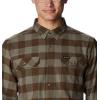 Columbia Mens Flare Gun Stretch Flannel(Stone Green Twill Buffalo Check)