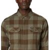 Columbia Mens Flare Gun Stretch Flannel(Stone Green Twill Buffalo Check-legacy)