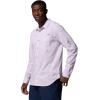 Columbia Mens Harbor Peak Long Sleeve Shirt(Lavender Pearl Micro Gingham)