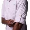Columbia Mens Harbor Peak Long Sleeve Shirt(Lavender Pearl Micro Gingham)