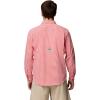 Columbia Mens Harbor Peak Long Sleeve Shirt(Melonade Micro Gingham)