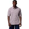 Columbia Mens Harbor Peak Long Sleeve Shirt(Sunset Red Wayward Tartan)