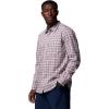 Columbia Mens Harbor Peak Long Sleeve Shirt(Sunset Red Wayward Tartan)