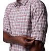 Columbia Mens Harbor Peak Long Sleeve Shirt(Sunset Red Wayward Tartan)