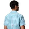 Columbia Mens Harbor Peak Short Sleeve Shirt(Blue Echo Wayward Tartan)
