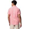 Columbia Mens Harbor Peak Short Sleeve Shirt(Melonade Micro Gingham)