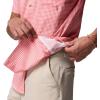 Columbia Mens Harbor Peak Short Sleeve Shirt(Melonade Micro Gingham)