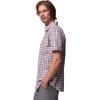 Columbia Mens Harbor Peak Short Sleeve Shirt(Sunset Red Wayward Tartan)