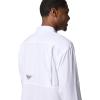 Columbia Men’s PFG Backwater Long Sleeve Shirt(White)
