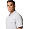 Columbia Mens PFG Backwater Short Sleeve Shirt(Cool Grey)