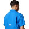 Columbia Mens PFG Backwater Short Sleeve Shirt(Vivid Blue)