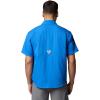 Columbia Mens PFG Backwater Short Sleeve Shirt(Vivid Blue)