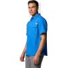 Columbia Mens PFG Backwater Short Sleeve Shirt(Vivid Blue)