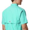 Columbia Men’s PFG Bahama II Short Sleeve Shirt(Bright Aqua)