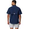 Columbia Men’s PFG Bahama II Short Sleeve Shirt(Collegiate Navy)