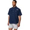 Columbia Men’s PFG Bahama II Short Sleeve Shirt(Collegiate Navy)