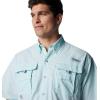 Columbia Men’s PFG Bahama II Short Sleeve Shirt(Icy Morn)