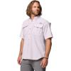 Columbia Men’s PFG Bahama II Short Sleeve Shirt(Lavender Pearl)