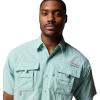 Columbia Men’s PFG Bahama II Short Sleeve Shirt(Misty Jade)