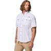 Columbia Men’s PFG Bahama II Short Sleeve Shirt(White)