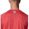 Columbia Mens PFG Solar Stream Long Sleeve(Sunset Red)