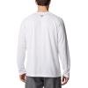 Columbia Mens PFG Solar Stream Long Sleeve(White)