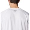 Columbia Mens PFG Solar Stream Long Sleeve(White)