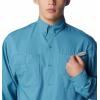 Columbia Mens PFG Tamiami Ii Long Sleeve Shirt(Canyon Blue)