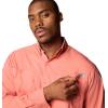 Columbia Mens PFG Tamiami Ii Long Sleeve Shirt(Faded Peach)