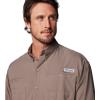 Columbia Mens PFG Tamiami Ii Long Sleeve Shirt(Iron)