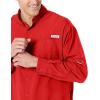 Columbia Mens PFG Tamiami Ii Long Sleeve Shirt(Red Spark)