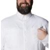 Columbia Mens PFG Tamiami Ii Long Sleeve Shirt(White)